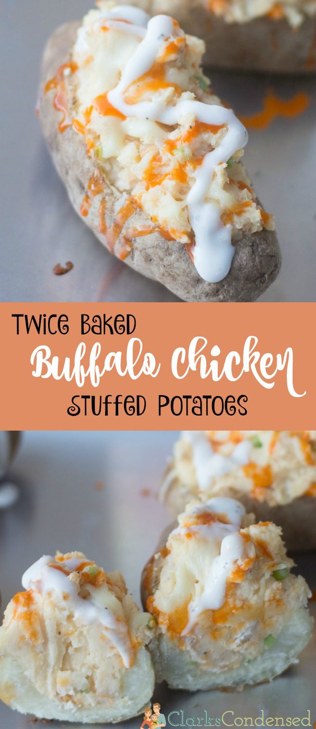 The ultimate potato side dish recipe - we LOVED these buffalo chicken stuffed potatoes. They are so easy to make and super delicious.