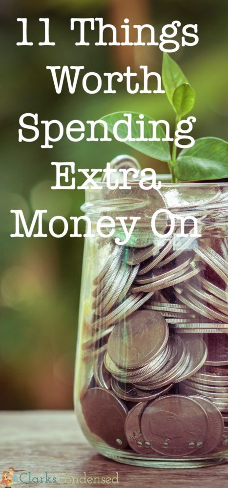 While it's good to save money and be frugal, sometimes it's worth it to spend a little extra money. Here are 11 things that I feel are. 