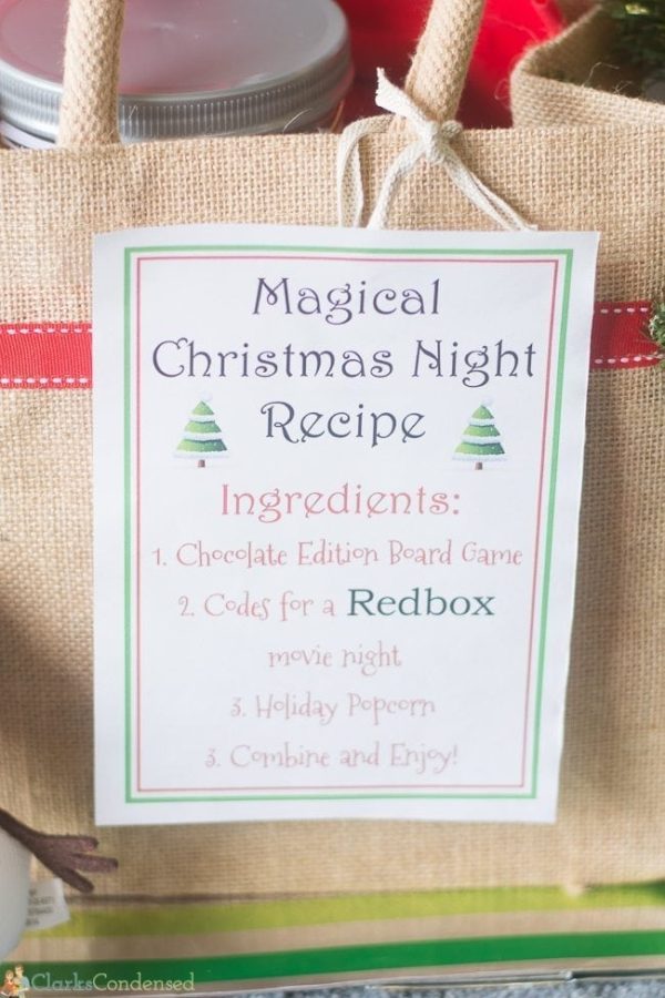 RedBox Movie Night Printable and Gift Idea - Clarks Condensed