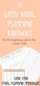 Beginner Meal Planning Ideas for Families (Free PDF) - Clarks Condense
