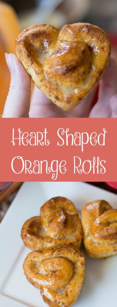 Looking for the perfect breakfast for your sweeties this Valentine's Day? These heart shaped sweet rolls are the perfect idea!