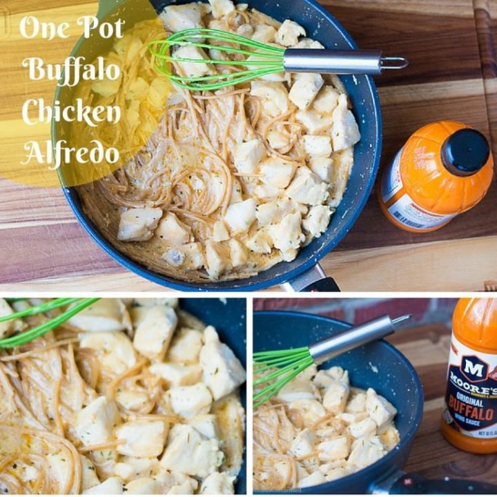 One Pot Buffalo Chicken Alfredo Recipe