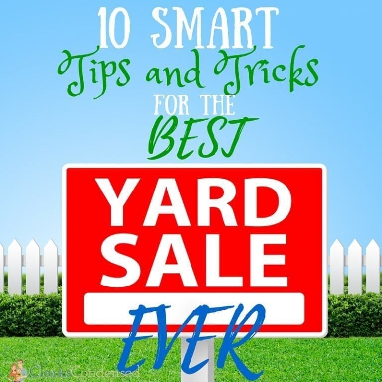 Make your yard sale this summer the BEST one ever with these 10 smart tips and tricks for the best yard sale ever. 