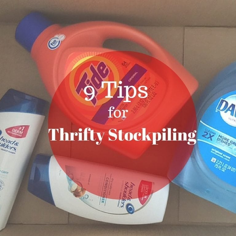 Stockpiling is great...if it's actually saving you money! Here are some thrifty stockpiling tips for saving products on a budget. 