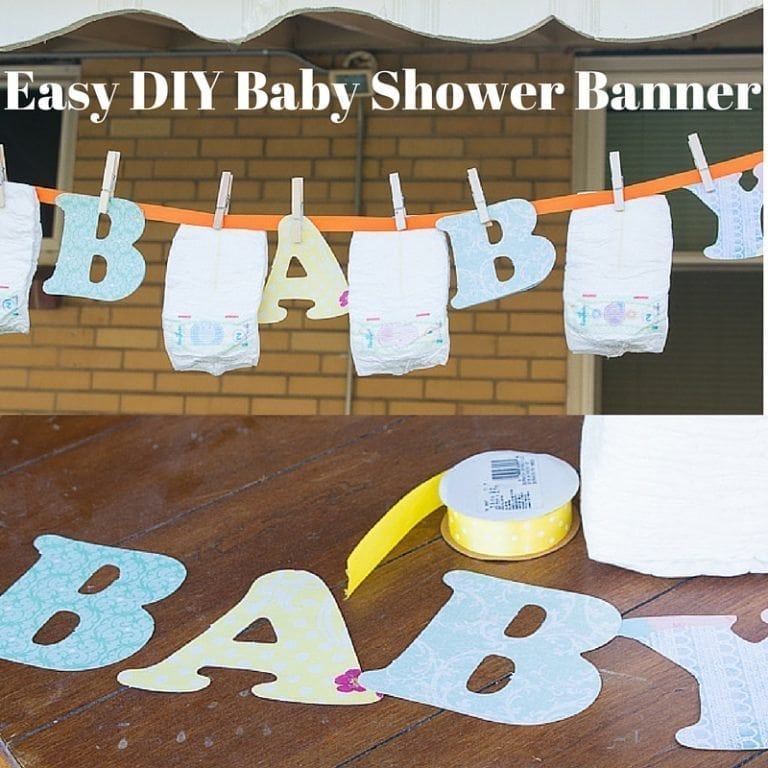 Easy DIY Baby Shower Banner (1)