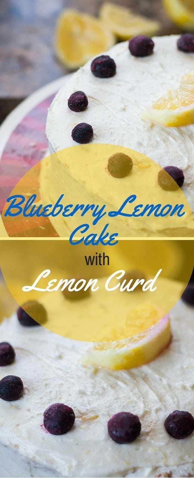 This bluberry lemon cake is filled with a creamy lemon curd and topped with lemon buttercream frosting. It's elegant and absolutely AMAZING.