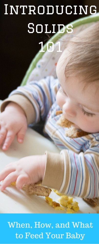 Introducing Solids 101: Everything you need to know about introducing your baby to new foods - first food ideas, how often and how much, and different methods you can use!