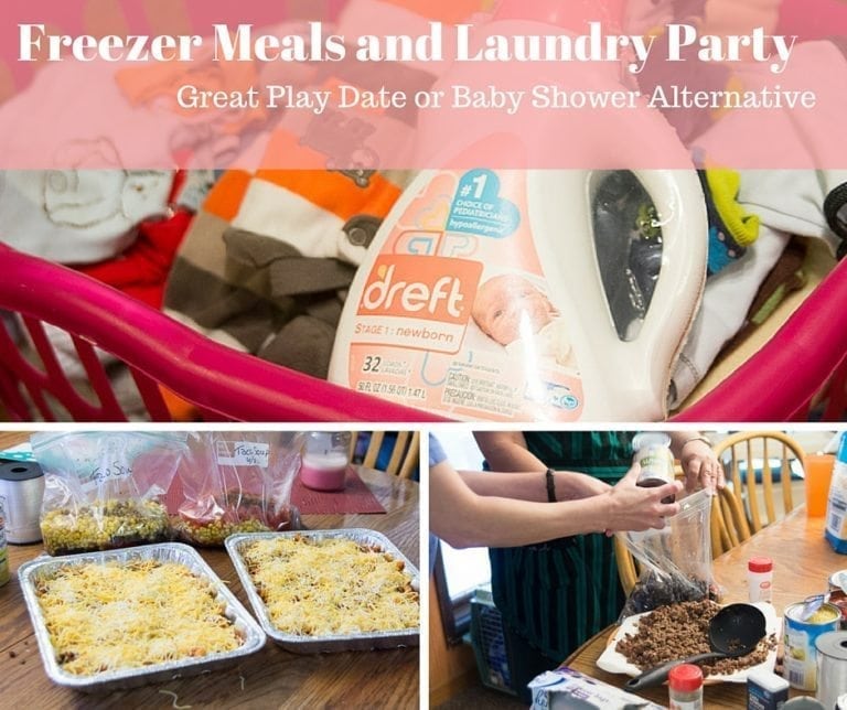 Freezer Meals and Laundry Party