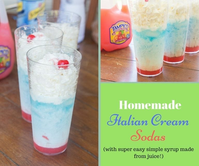 Amazingly Easy Homemade Italian Cream Sodas