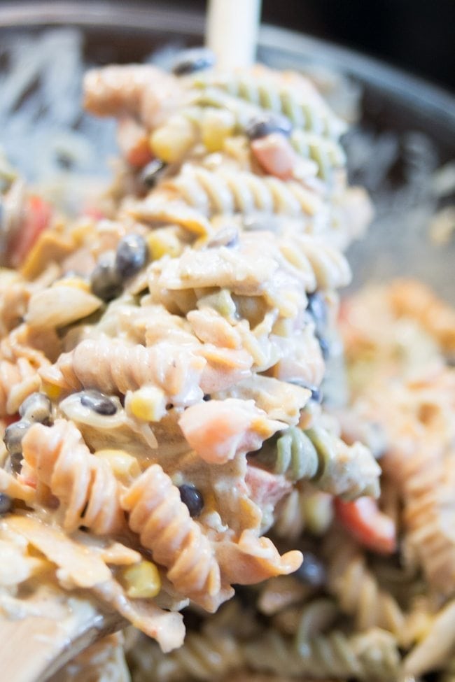 Tex Mex Chicken Pasta Salad