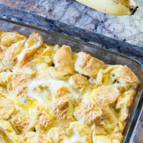 Banana's Foster Baked French Toast Casserole