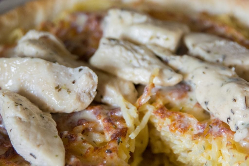 Copycat Olive Garden Chicken Alfredo Spaghetti Pie Clarks Condensed