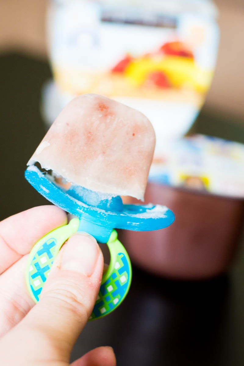 frozen breast milk for teething