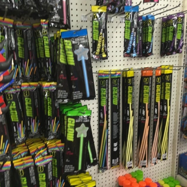 dollar tree glow-sticks