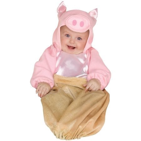 pig in a blanket bunting costume