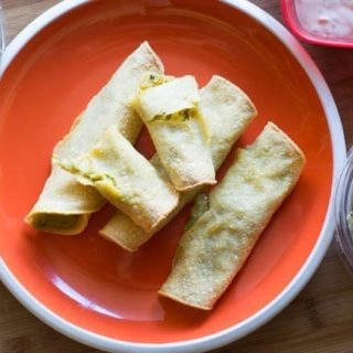 Baked Guacamole Taquitos Recipe