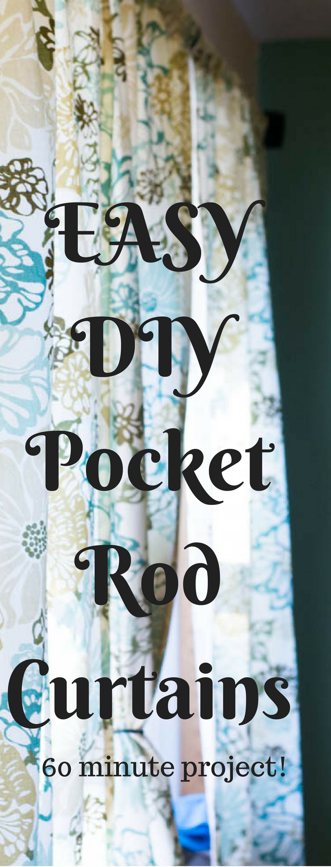 Make Your Own Curtains DIY Rod Pocket Curtains Tutorial Clarks