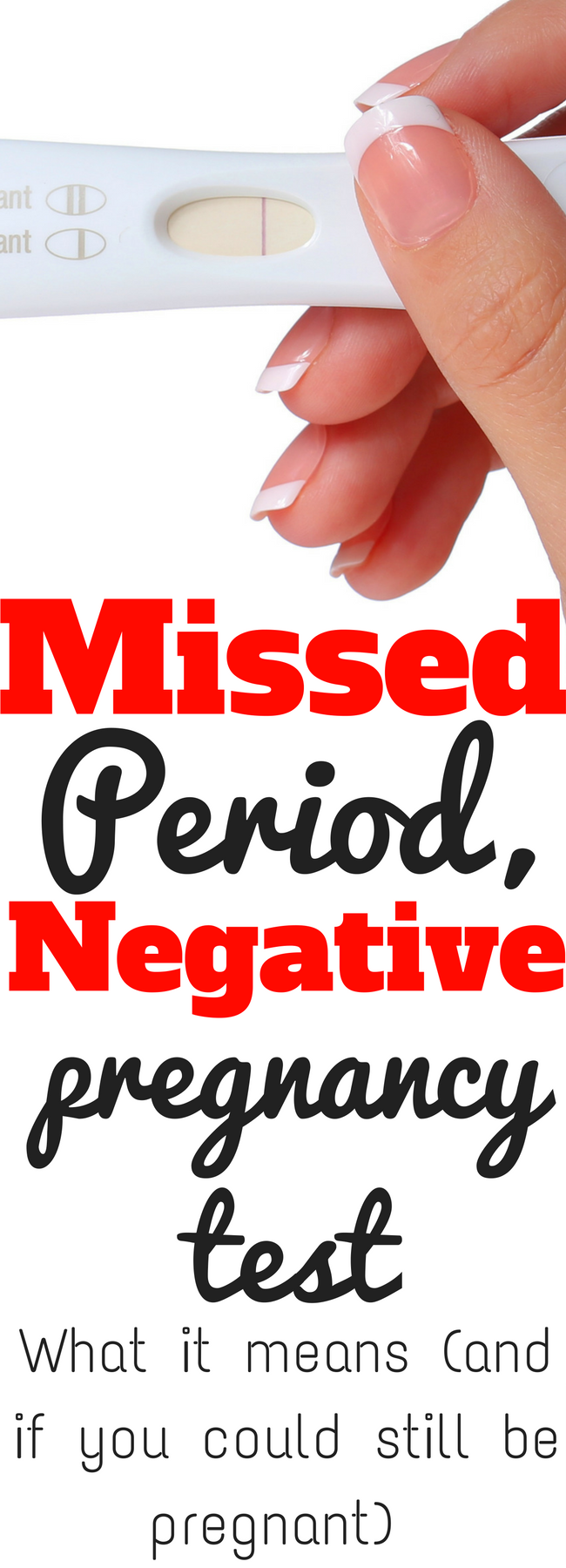 Period While Pregnant Negative Test