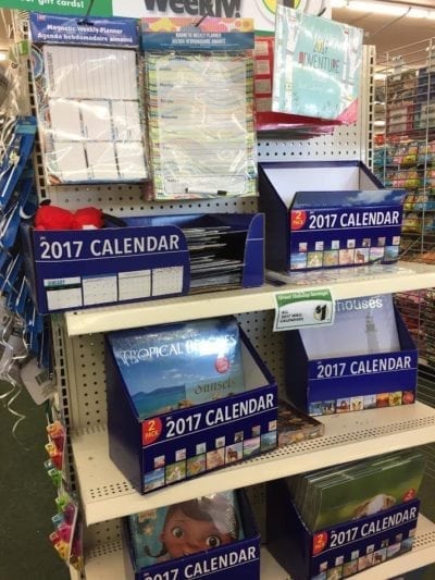 Dollar Tree calendars