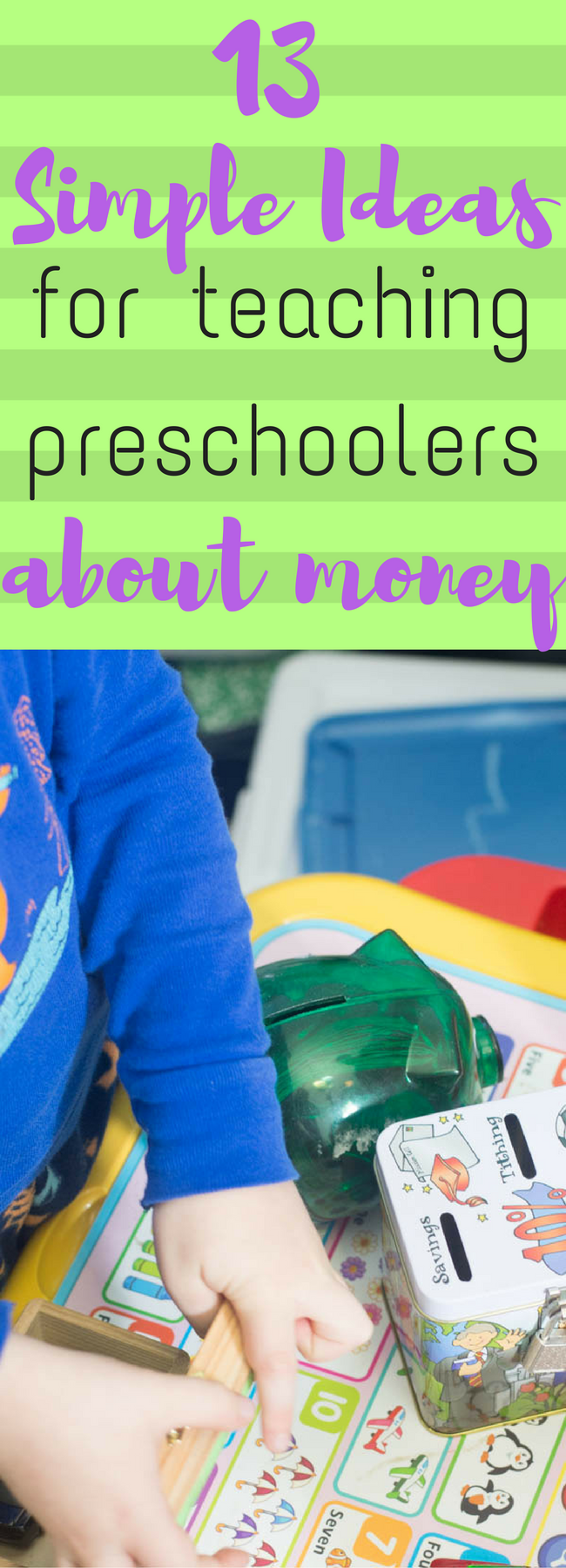 Preschool learning / preschool math / teach preschooler about money / money management /money tips / frugal living / life lessons / preschool