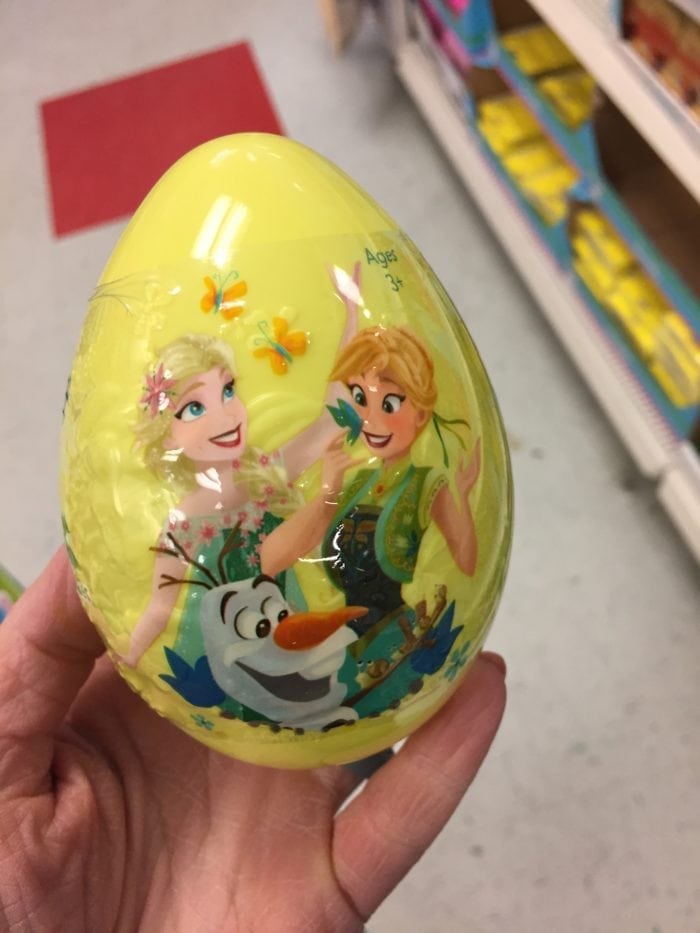 Easter egg with \"Frozen\" characters