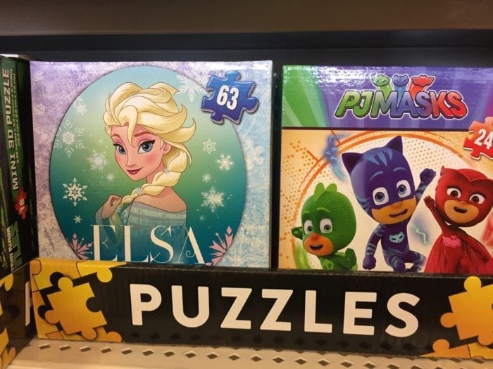 Elsa Puzzles on display