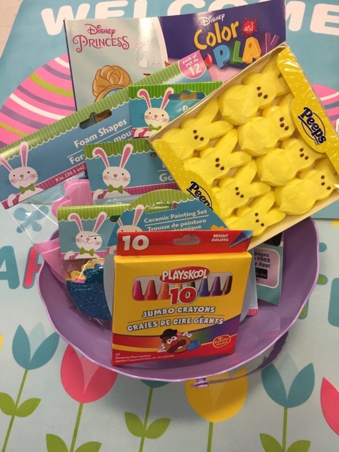 A close up of a box with kids toys