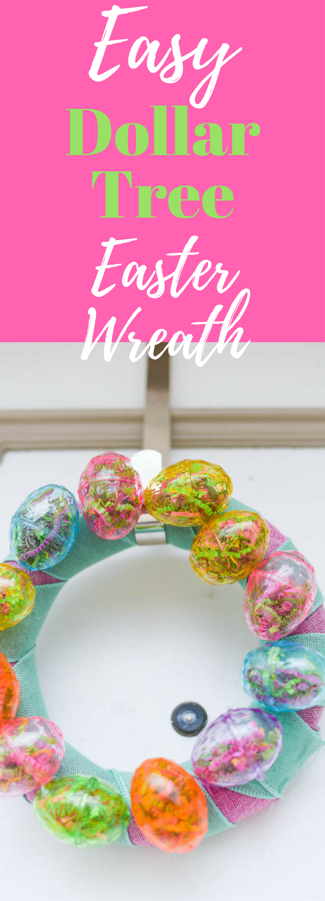 Dollar Tree Crafts / Dollar Store Crafts / Dollar Tree Wreath / Dollar Tree Easter Crafts / Dollar Tree Ideas / Easter Crafts / Easy Easter Crafts / Easter Wreath / Easter Decorations / Super Saturday / 