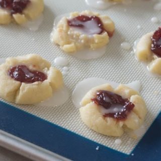 Raspberry Thumbprint Cookies