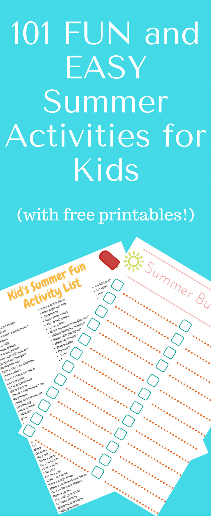 101 easy summer activities for kids