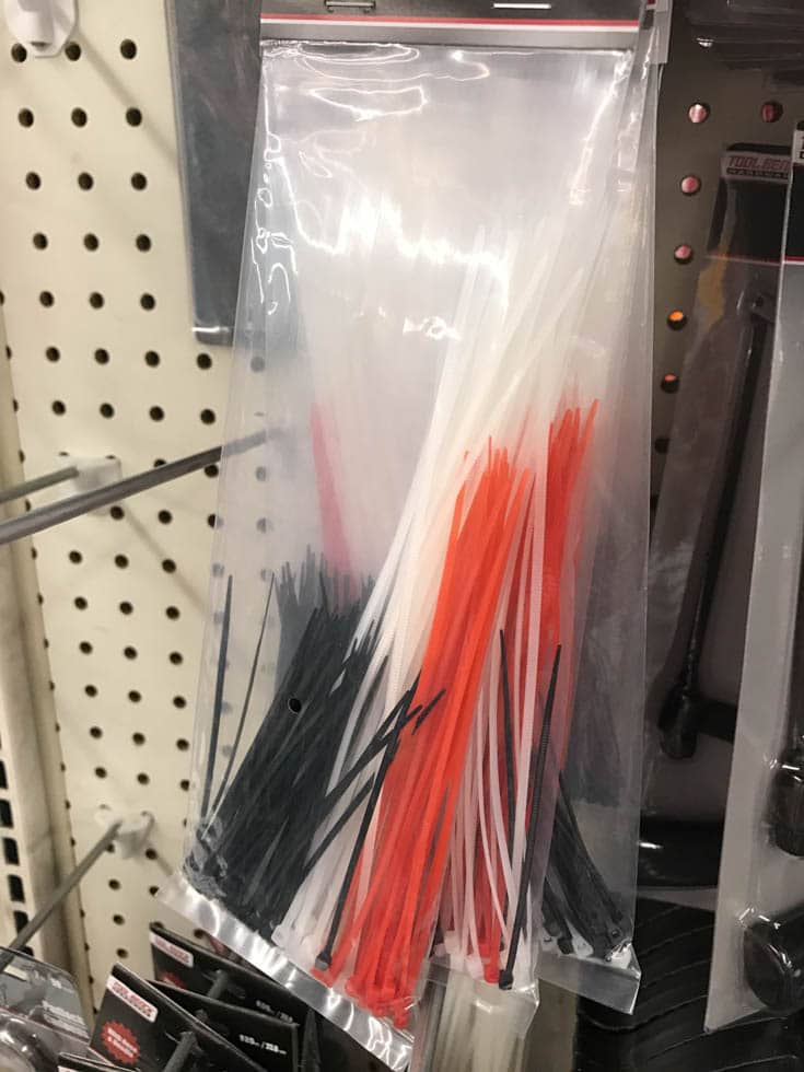 dollar tree zip ties