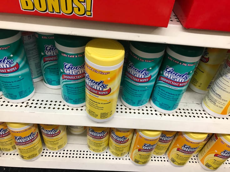 dollar tree lysol wipes