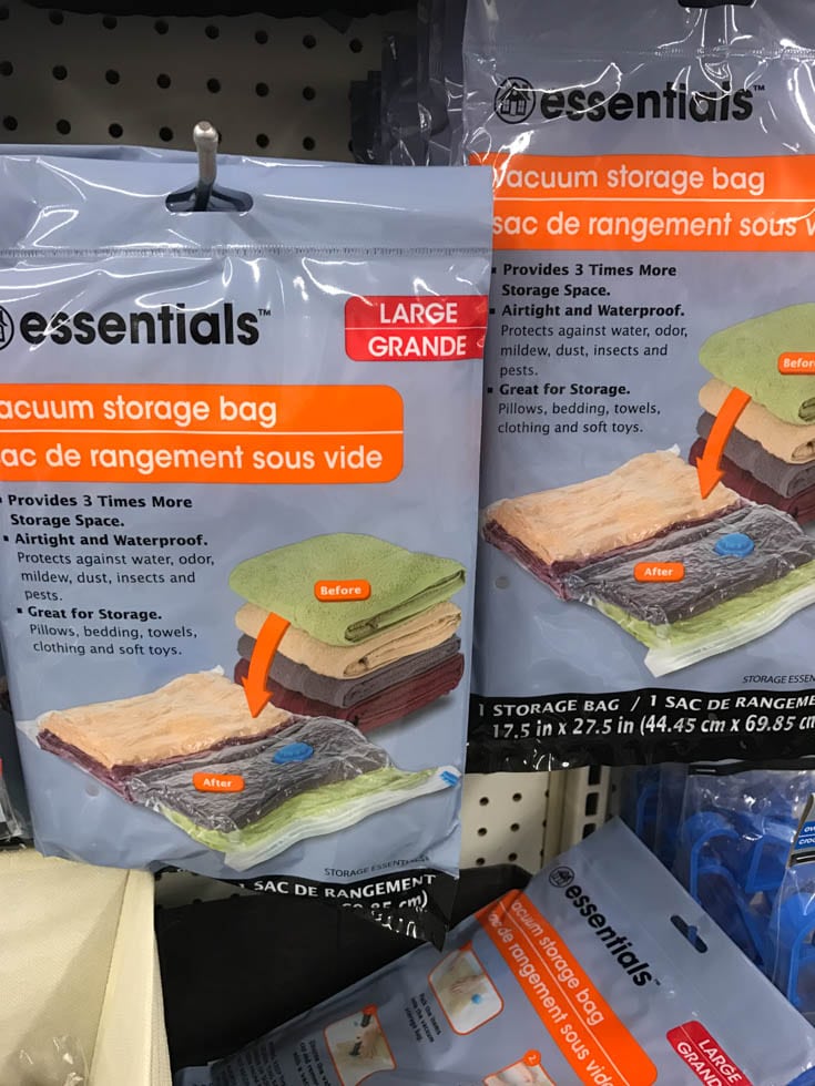 dollar tree vacuum storage bag