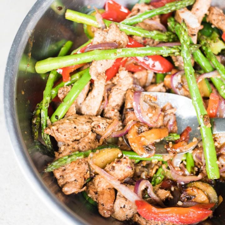 Easy Low Carb Pork Stir Fry with Veggies