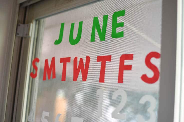 A close up of a sign