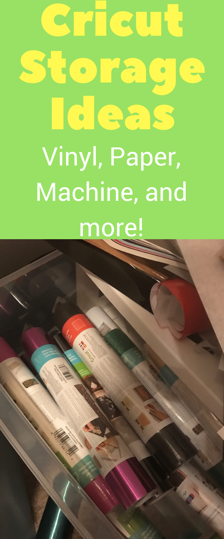 How to Organize Your Cricut Supplies