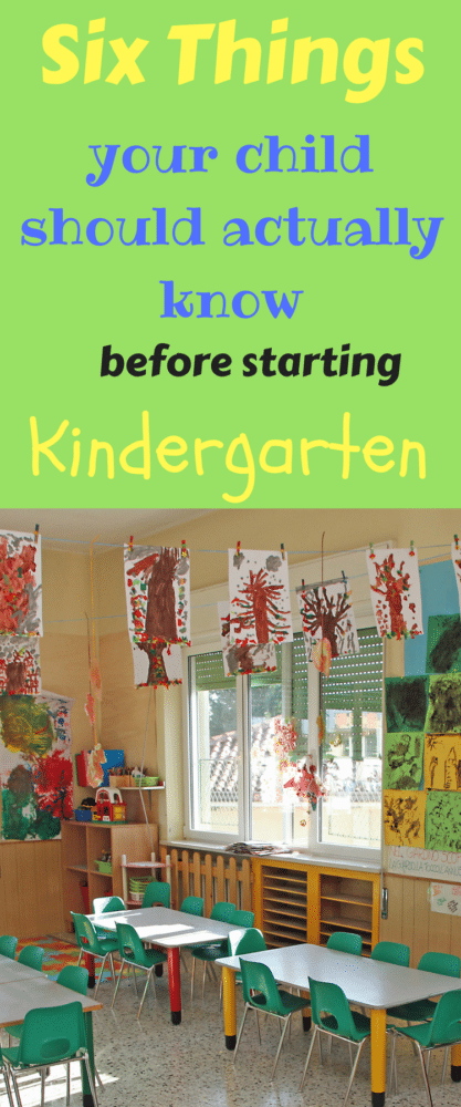 Six Things Your Child Actually Should Know Before Kindergarten - Clarks