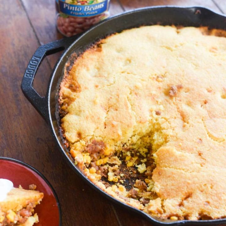 One Skillet Cornbread Casserole