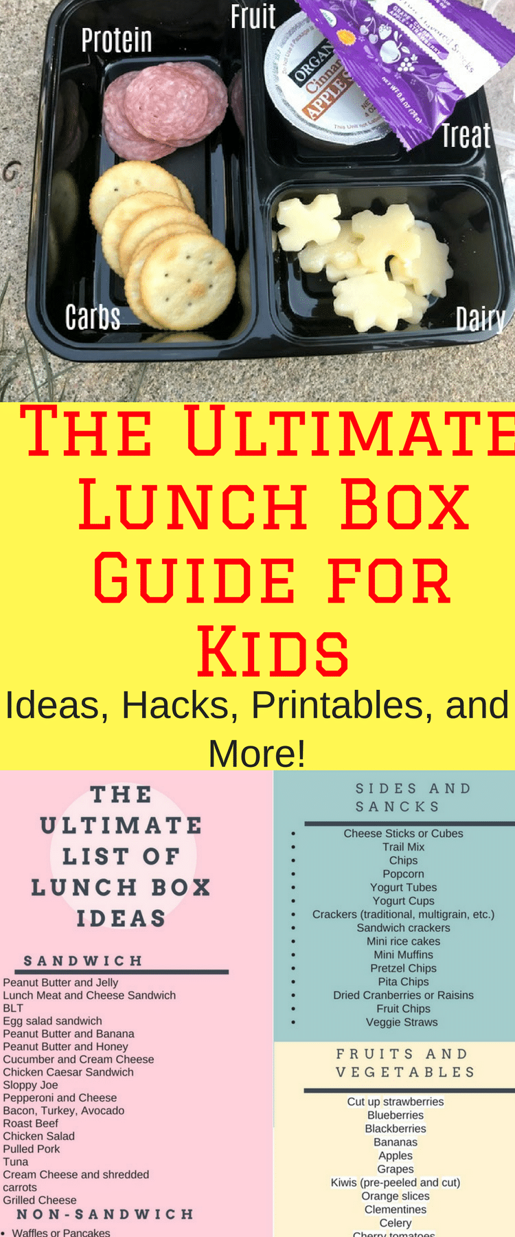 Lunch box ideas / Lunch Box Ideas for Kids / School Lunch / Lunch Ideas / Lunch Ideas for Kids / Kid Lunch Ideas / non sandwich lunch ideas / sandwich ideas / kid lunches