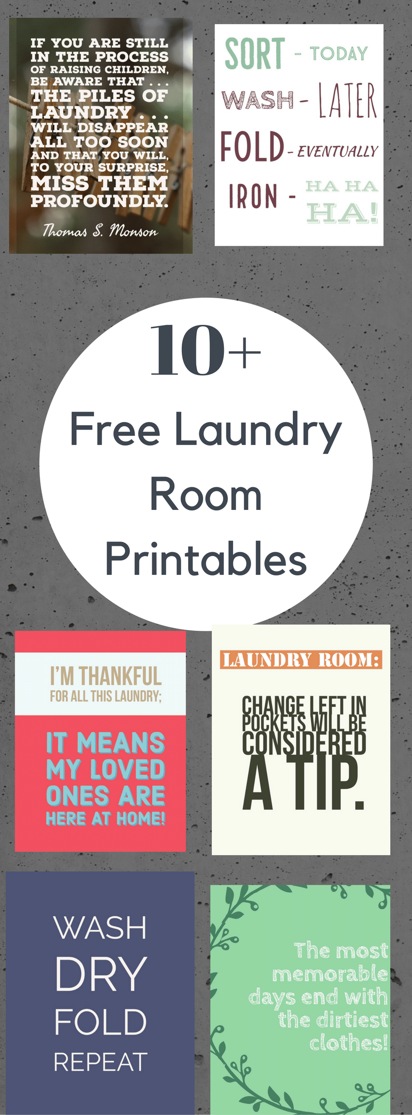 FREE Printable Laundry Signs / Laundry Room Signs / Laundry Room Decor / Laundry Room Printables / Printable Laundry Room Sign