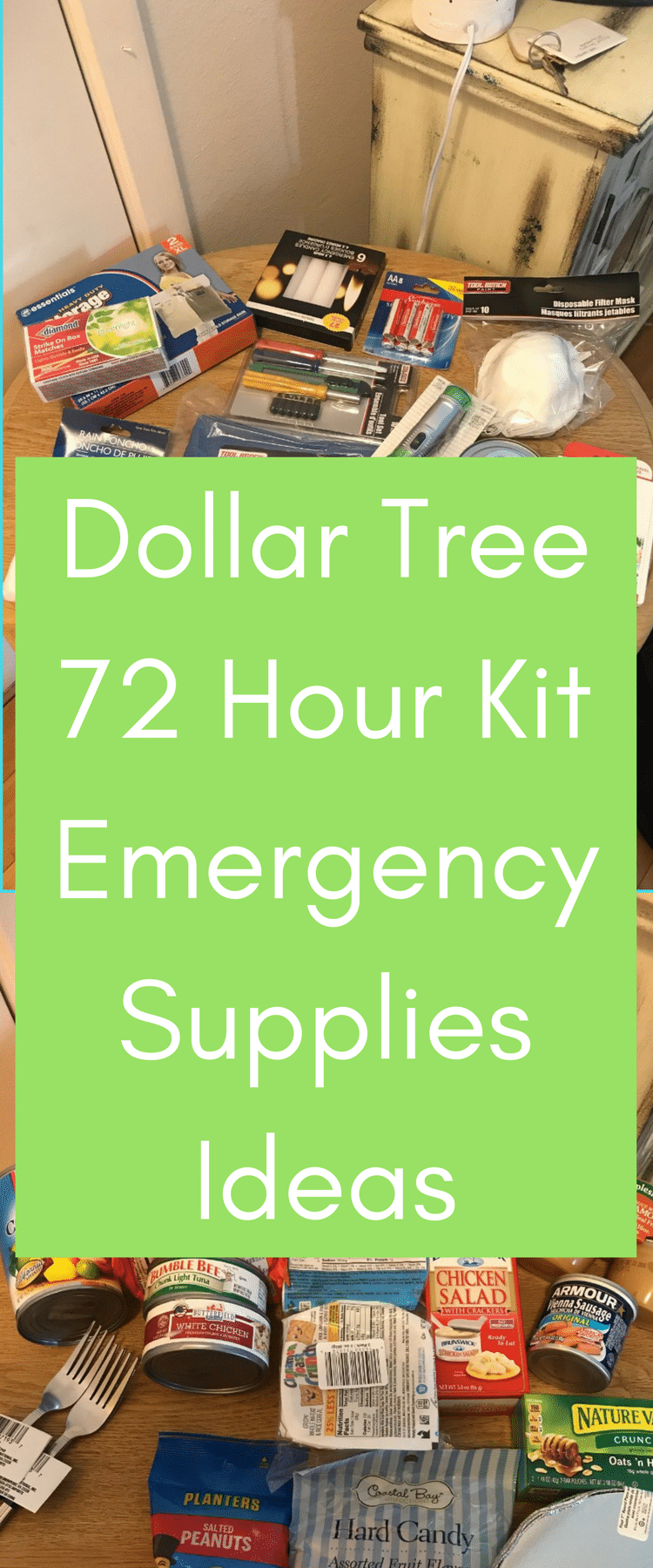 Dollar Tree 72 Hour Kit / Dollar Tree Ideas / Dollar Tree Emergency Supplies / Emergency Prep / 72 Hour kit
