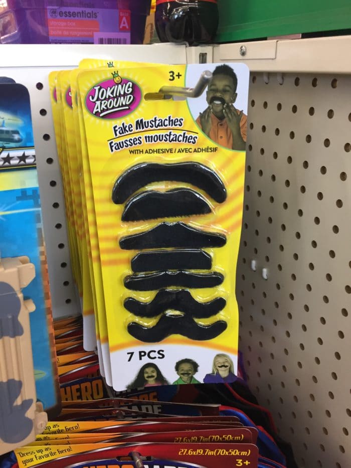 fake mustaches