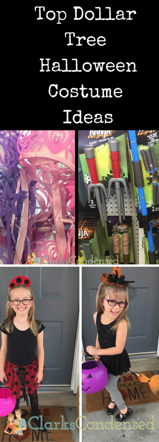 Dollar Tree Halloween Costumes / DIY Halloween Costume Ideas / Easy Halloween Costume Ideas / Halloween / #Halloween #costumeideas #costumesforkids