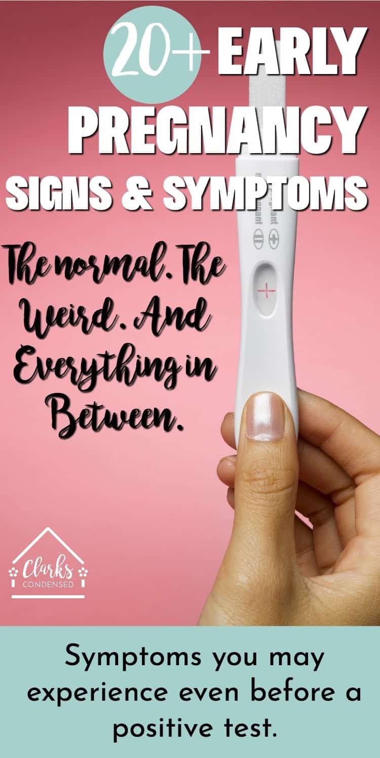 70+ Early Pregnancy Symptoms: The Normal, Weird, and ...