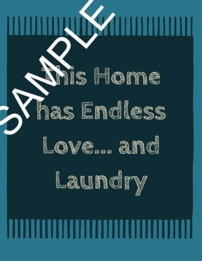 this home has endless love and laundry