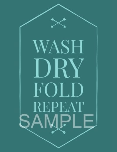 wash dry fold repeat