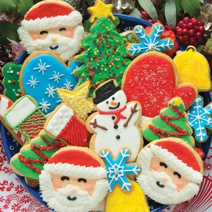 Christmas decorated cookies