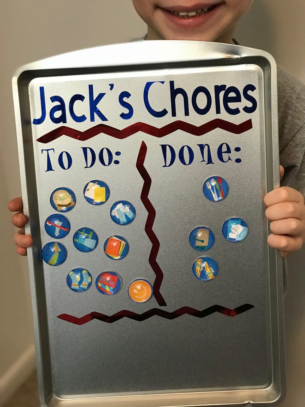 Magnetic Chore Chart Buttons