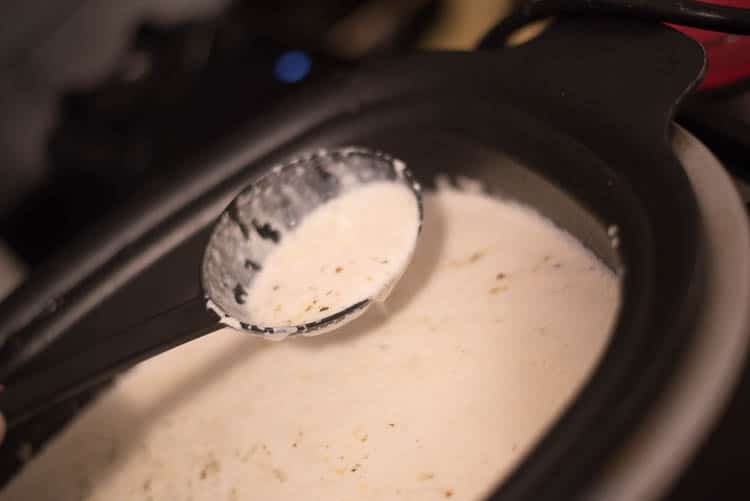 Crock pot chicken alfredo sauce