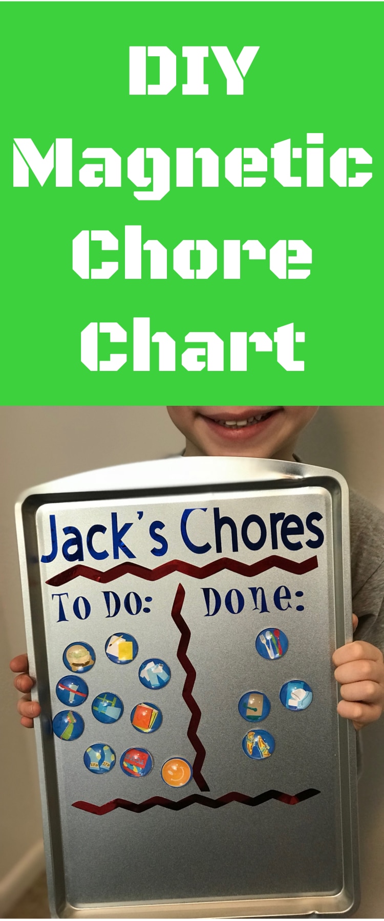 Chore Chart / DIY Chore Chart / Magnet Chore Chart / Cricut Chore Chart / Cricut Crafts #DIY #CricutMaker #CricutExploreAir